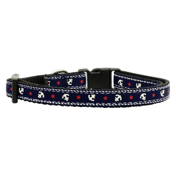 Unconditional Love Anchors Nylon Ribbon Collar Blue X-Small UN847466